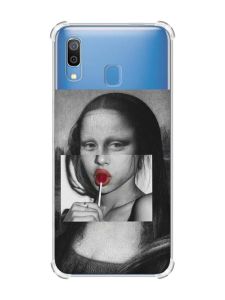 Чохол з потовщеними кутами на Samsung Galaxy A30 (2019) / A20 (2019) :: Сучасна Мона Ліза (принт 351)