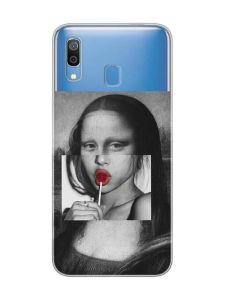 Прозорий чохол для Samsung Galaxy A30 (2019)/A20 (2019) :: Сучасна Мона Ліза (принт 351)