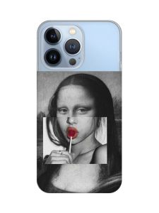 Прозорий чохол на Apple iPhone 13 Pro :: Сучасна Мона Ліза (принт 351)
