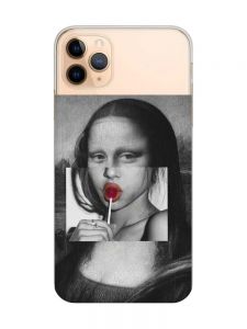 Прозорий чохол на iPhone 11 Pro Max (6,5) :: Сучасна Мона Ліза (принт 351)