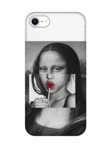 Прозорий чохол для iPhone 7, 8 :: Сучасна Мона Ліза (принт 351)