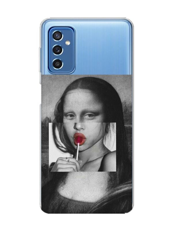 Прозорий чохол на Samsung Galaxy M52 :: Сучасна Мона Ліза (принт 351)
