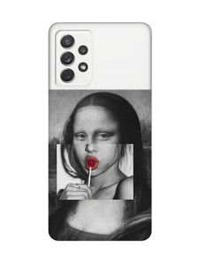 Прозорий чохол на Samsung Galaxy A72/A725 :: Сучасна Мона Ліза (принт 351)