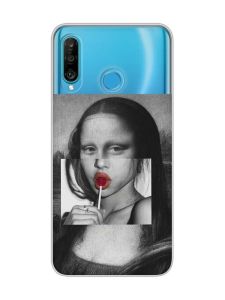 Прозорий чохол на Huawei P30 Lite :: Сучасна Мона Ліза (принт 351)