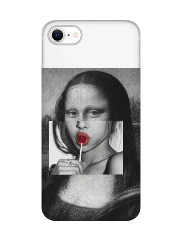 Прозорий чохол на iPhone SE 2020 :: Сучасна Мона Ліза (принт 351)