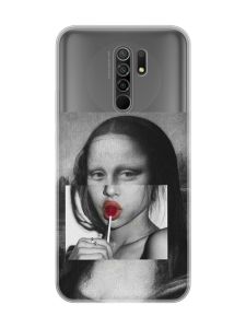Прозорий чохол на Xiaomi Redmi 9 :: Сучасна Мона Ліза (принт 351)