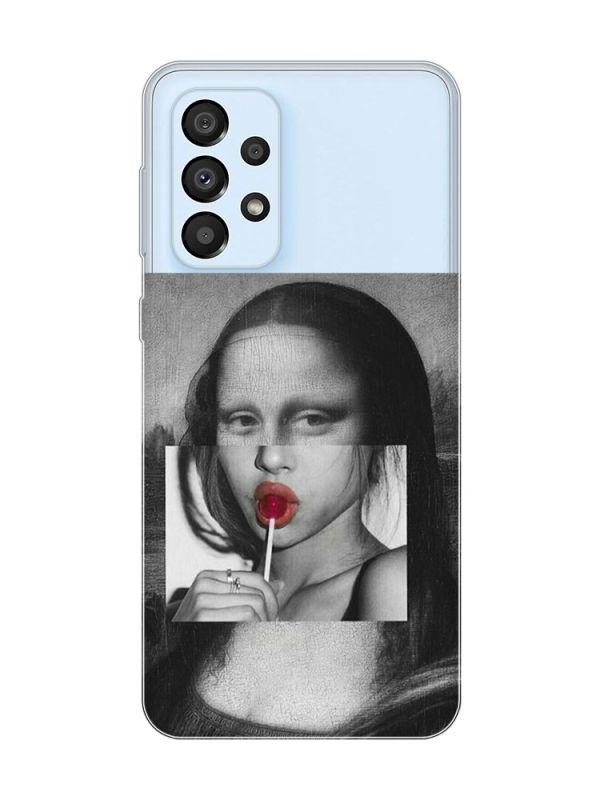 Прозорий чохол на Samsung Galaxy A33 5G :: Сучасна Мона Ліза (принт 351)