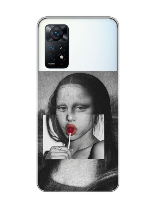 Прозорий чохол на Xiaomi Redmi Note 11 Pro :: Сучасна Мона Ліза (принт 351)