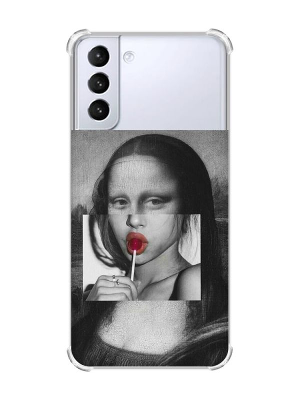 Чохол з потовщеними кутами на Samsung Galaxy S21 (G991) :: Сучасна Мона Ліза (принт 351)