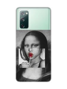 Прозорий чохол на Samsung Galaxy S20 FE :: Сучасна Мона Ліза (принт 351)