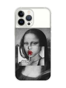 Чохол із потовщеними кутами на iPhone 14 Pro :: Сучасна Мона Ліза (принт 351)