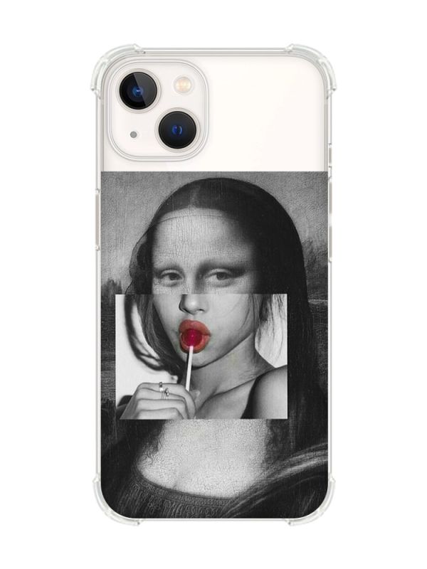 Чохол із потовщеними кутами на iPhone 14 Plus :: Сучасна Мона Ліза (принт 351)