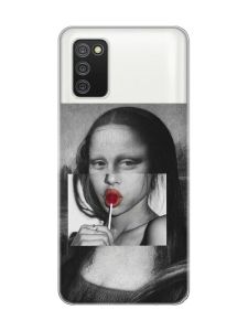 Прозорий чохол для Samsung Galaxy A02s :: Сучасна Мона Ліза (принт 351)