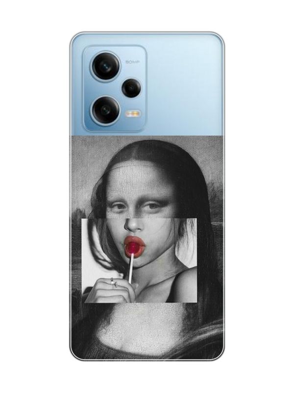 Прозорий чохол на Xiaomi Redmi Note 12 5G :: Сучасна Мона Ліза (принт 351)