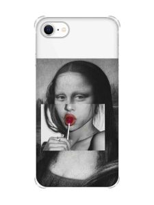 Чохол з потовщеними кутами на iPhone 7/ 7s/ 8/ 8s :: Сучасна Мона Ліза (принт 351)