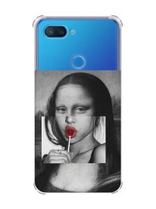 Чохол із потовщеними кутами на Xiaomi Mi 8 Lite :: Сучасна Мона Ліза (принт 351)
