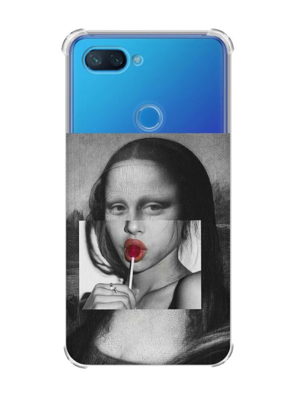 Чохол із потовщеними кутами на Xiaomi Mi 8 Lite :: Сучасна Мона Ліза (принт 351)