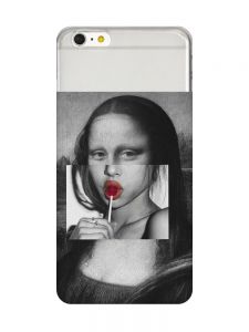 Прозорий чохол на iPhone 6+/6 Plus :: Сучасна Мона Ліза (принт 351)