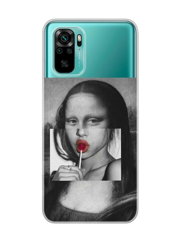 Прозорий чохол на Xiaomi Redmi Note 10 / Note 10s  :: Сучасна Мона Ліза (принт 351)