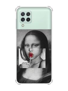 Чохол із потовщеними кутами на Samsung Galaxy A22 5G / A22s 5G :: Сучасна Мона Ліза (принт 351)