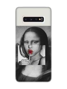 Прозорий чохол на Samsung Galaxy S10 :: Сучасна Мона Ліза (принт 351)