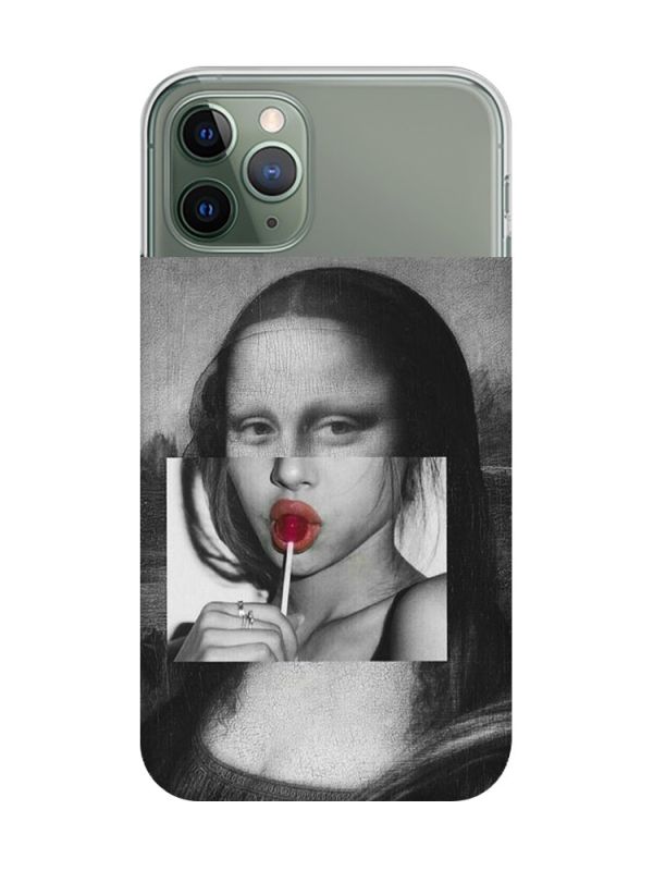Прозорий чохол на iPhone 12 / 12 Pro :: Сучасна Мона Ліза (принт 351)