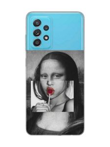 Прозорий чохол на Samsung Galaxy A52 :: Сучасна Мона Ліза (принт 351)