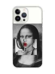 Чохол із потовщеними кутами на iPhone 14 Pro Max :: Сучасна Мона Ліза (принт 351)