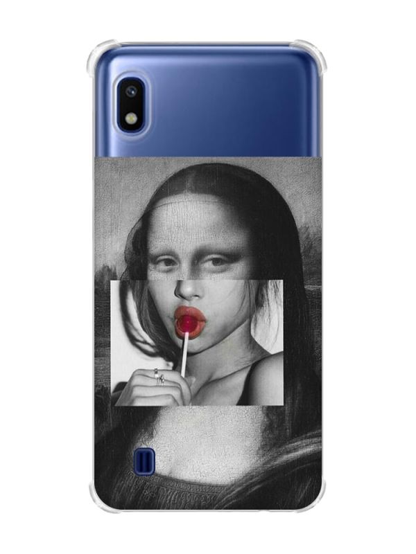 Чохол з потовщеними кутами на Samsung Galaxy A10 (2019)/A105 :: Сучасна Мона Ліза (принт 351)