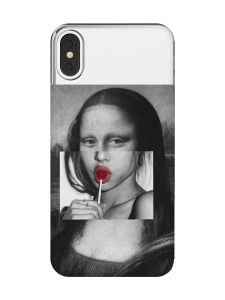 Прозорий чохол на iPhone X / XS :: Сучасна Мона Ліза (принт 351)