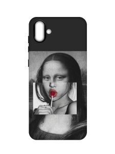 Матовий чорний чохол на Samsung Galaxy A04 :: Сучасна Мона Ліза (принт 351)