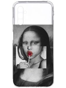 Прозорий чохол на Samsung Galaxy A34 5G/A346 :: Сучасна Мона Ліза (принт 351)