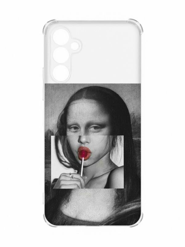 Чохол з потовщеними кутами на Samsung Galaxy A34 5G :: Сучасна Мона Ліза (принт 351)
