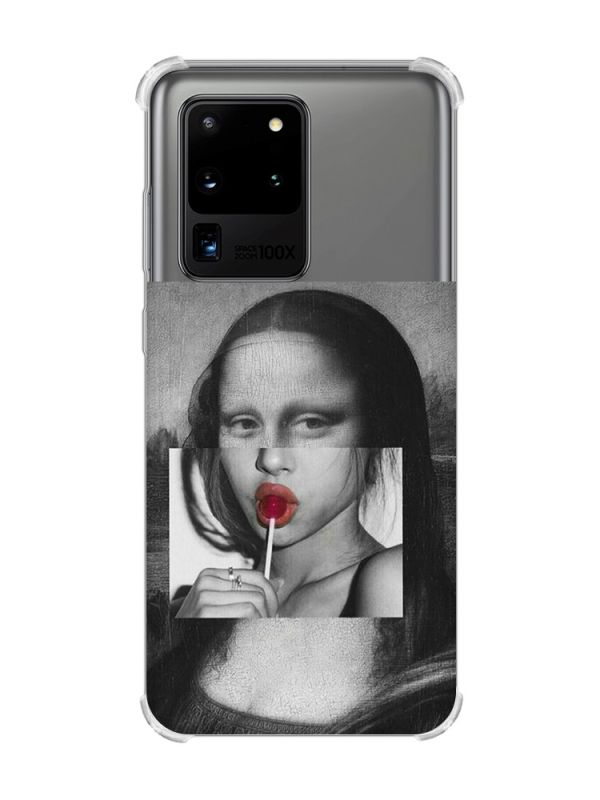 Чохол з потовщеними кутами на Samsung Galaxy S20 Ultra :: Сучасна Мона Ліза (принт 351)