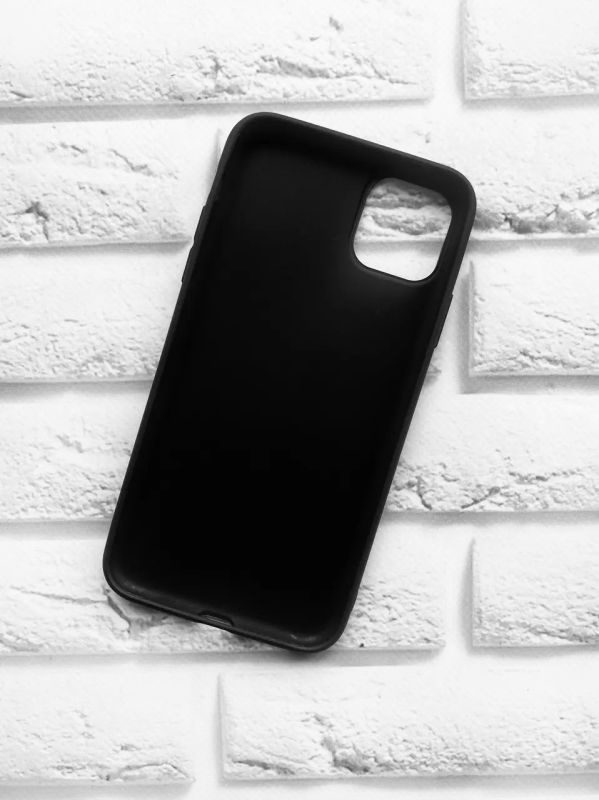 Матовий чорний чохол на iPhone 11 Pro Max (6.5) :: Сучасна Мона Ліза (принт 351)