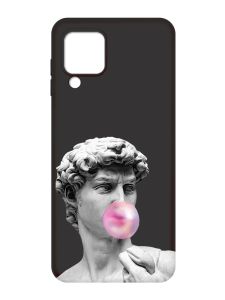 Матовий чорний чохол на Samsung Galaxy M32 / A22 / M22 4G :: Скульптура (принт 352)