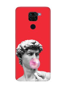 Матовий червоний чохол на Xiaomi Redmi Note 9 / 10X :: Скульптура (принт 352)