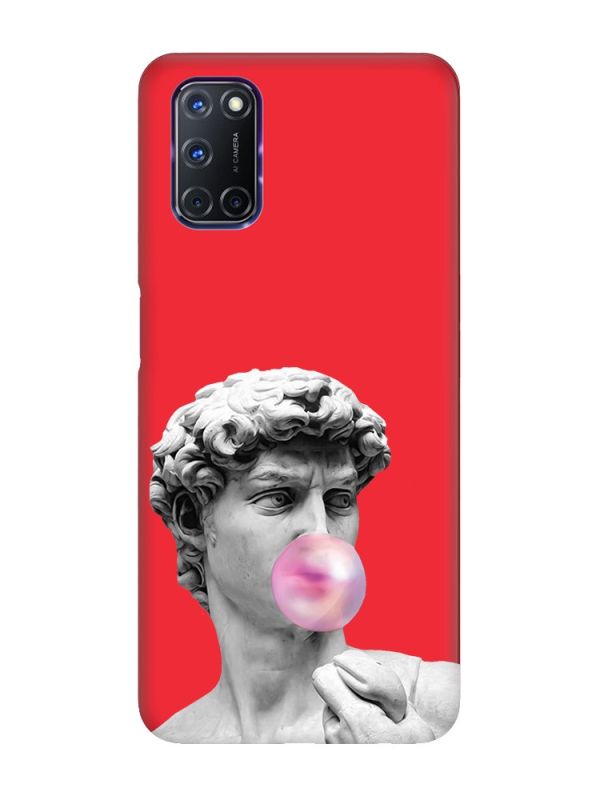 Матовий червоний чохол на Oppo A52/ A72/ A92 :: Скульптура (принт 352)