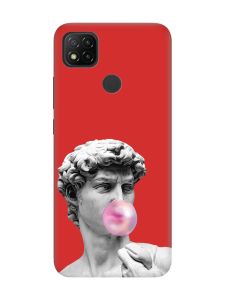 Матовий червоний чохол на Xiaomi Redmi 9C/10A :: Скульптура (принт 352)