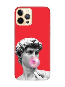 Матовий червоний чохол на Apple iPhone 12 Pro Max :: Скульптура (принт 352)