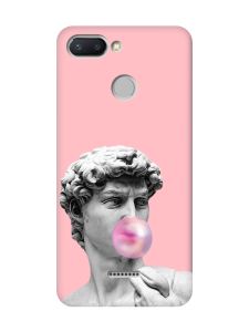 Матовий рожевий чохол на Xiaomi Redmi 6 :: Скульптура (принт 352)