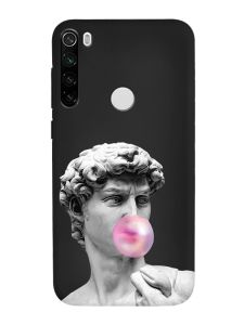 Матовий чорний чохол на Xiaomi Redmi Note 8T :: Скульптура (принт 352)