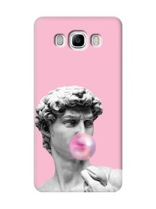 Матовий рожевий чохол на Samsung Galaxy J7(2016) J710 :: Скульптура (принт 352)