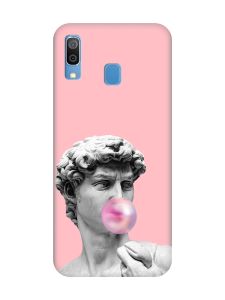 Матовий рожевий чохол на Samsung Galaxy A30 (2019) / A20 (2019) :: Скульптура (принт 352)