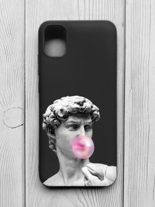 Матовий чорний чохол на Samsung Galaxy A04E/A042 :: Скульптура (принт 352)