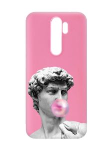 Матовий рожевий чохол на Xiaomi Redmi Note 8 Pro :: Скульптура (принт 352)