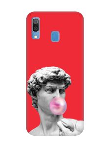 Матовий червоний чохол на Samsung Galaxy A30 (2019) / A20 (2019) :: Скульптура (принт 352)