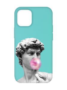 Матовий бірюзовий чохол на Apple iPhone 12/12 Pro (6.1) :: Скульптура (принт 352)