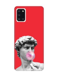 Матовий червоний чохол на Samsung Galaxy A31 :: Скульптура (принт 352)