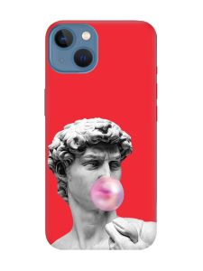 Матовий червоний чохол на Apple iPhone 13 :: Скульптура (принт 352)